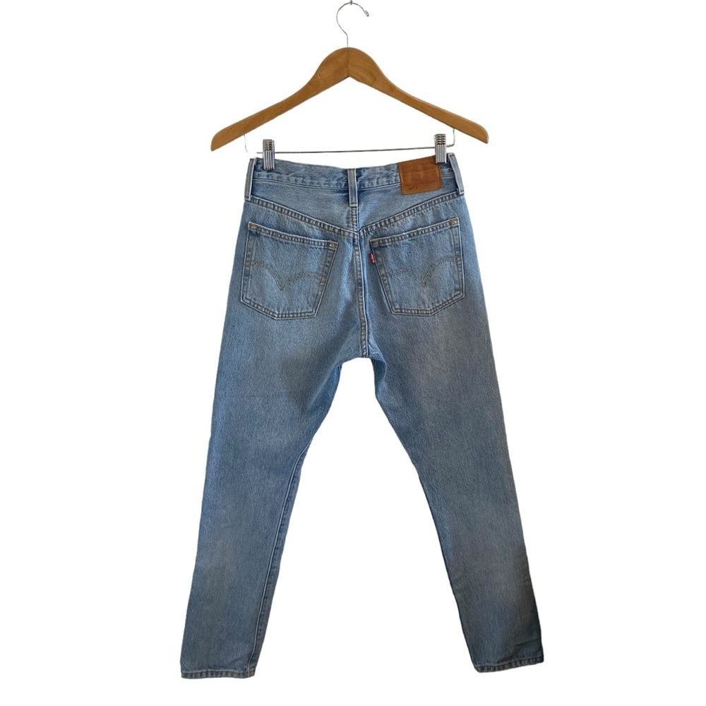 Levi’s 501 High Rise Skinny Jeans In Medium Blue Wash - Picture 8 of 15